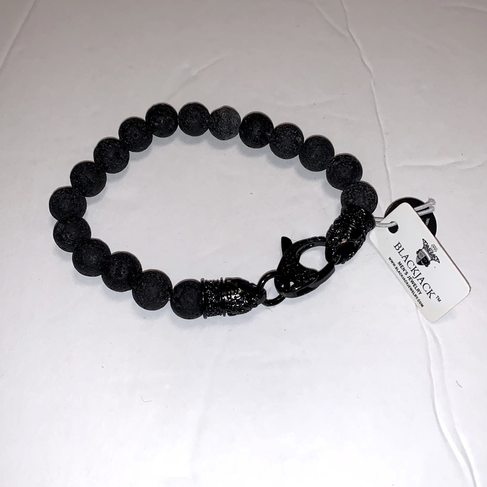 BLACKJACK Mens Bracelet - BJS16BLV - NWT - Picture 2 of 4